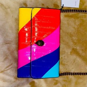 Kurt Geiger London Rainbow Stripe Leather Chain Wallet
KURT GEIGER LONDON